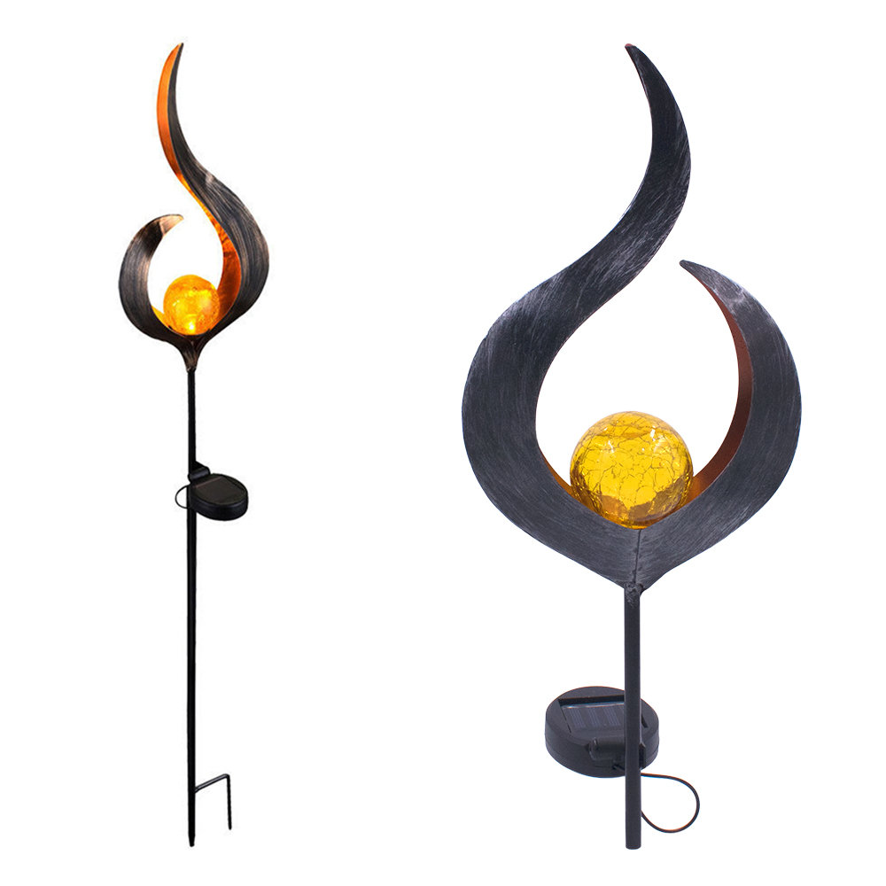
	Solar Power Metal LED Ornament Landscape Light Outdoor Flame Effect Lawn Yard Garden