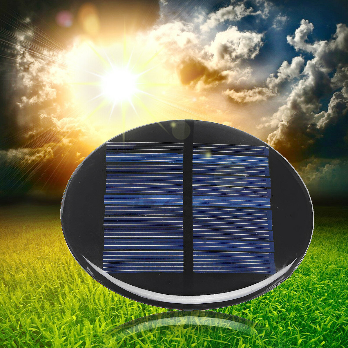 
	Mini Solar Panel Module 6V 2W 0.35A 80MM Round Poly Silicon DIY Epoxy Cell Batt