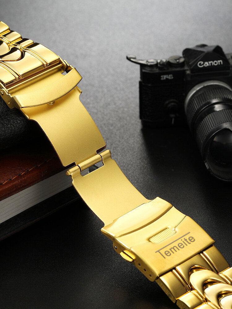 
	Large Dial Men Business Watch Multifunctional Luminous Calendar Waterproof Quartz Watch