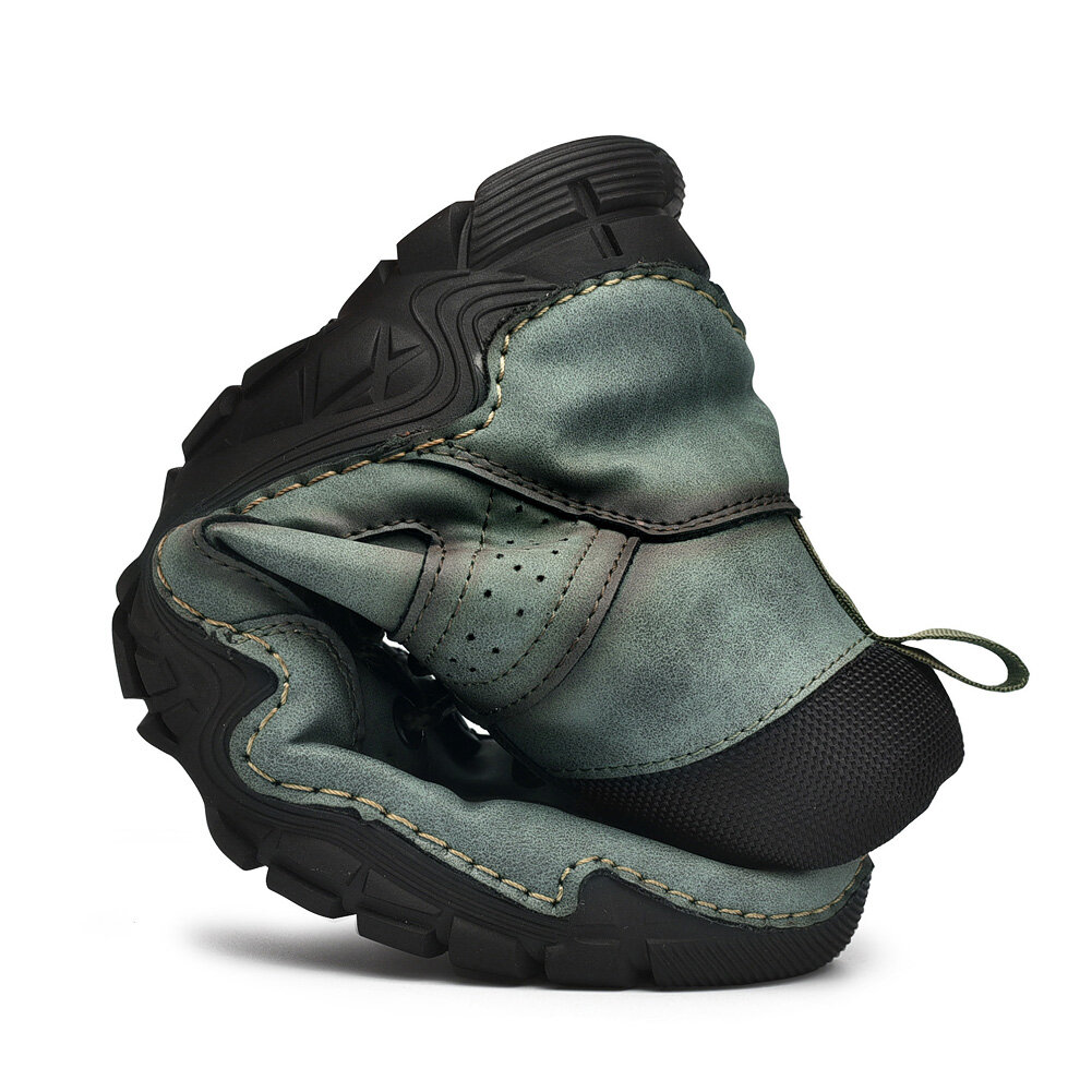 
	Men Comfort Microfiber Leather Work Style Lace Up Ankle Boots