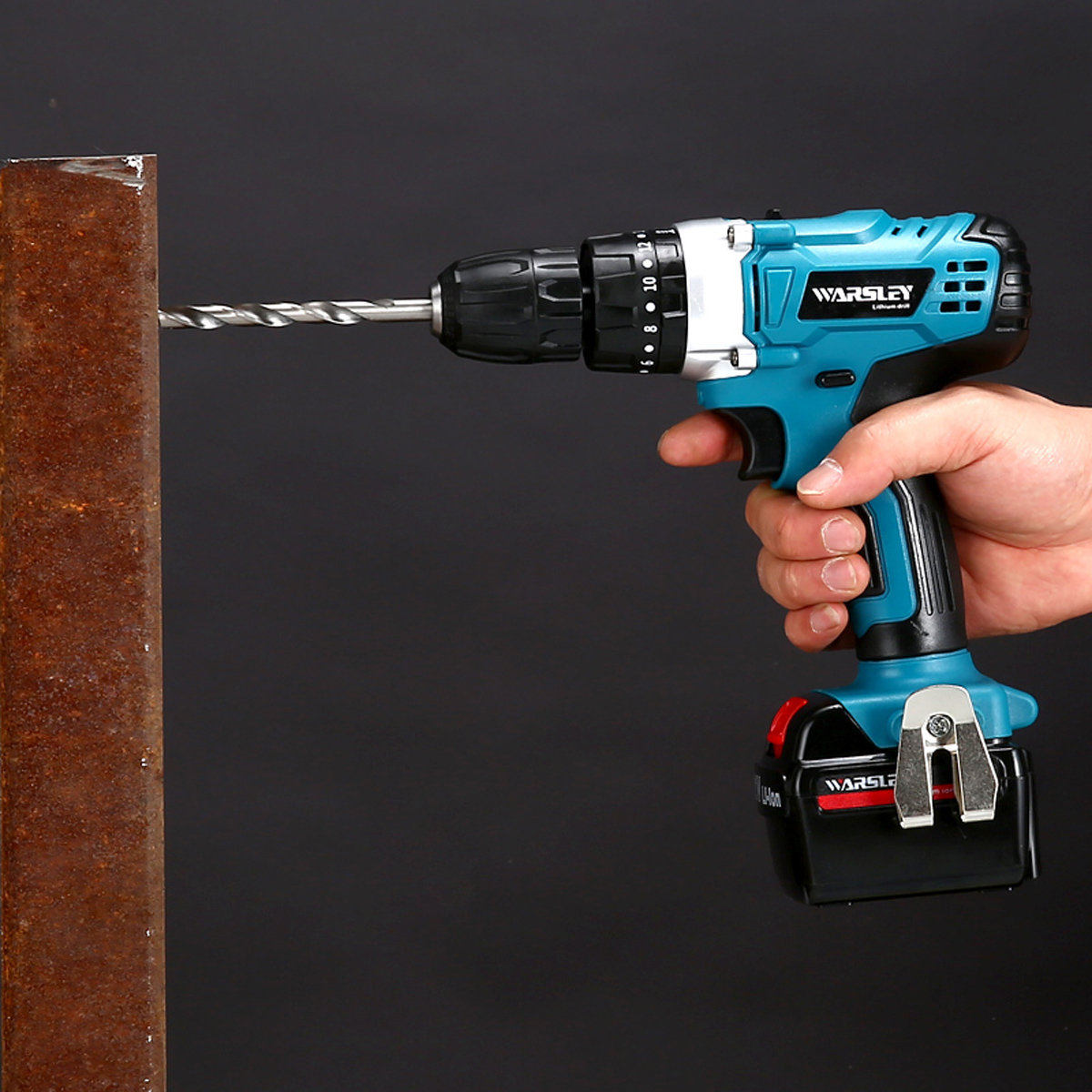 
	21V Cordless Power Impact Drill Rechargeable 2 Speed Electric Screwdriver Driver with 2 Batteries