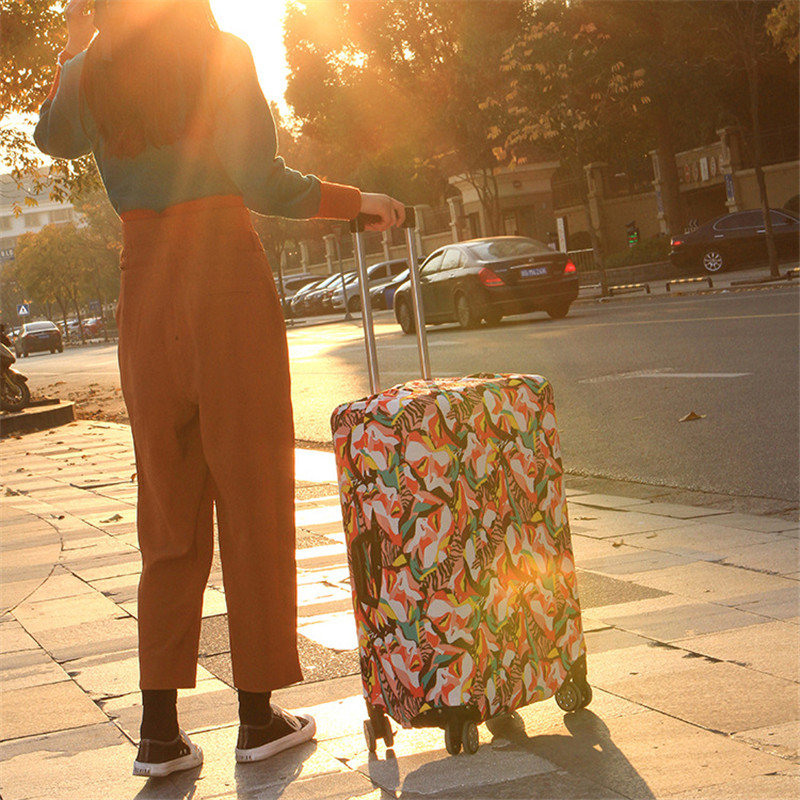
	Abstraction Chinese Style Elastic Luggage Cover Trolley Case Cover Durable Suitcase Protector