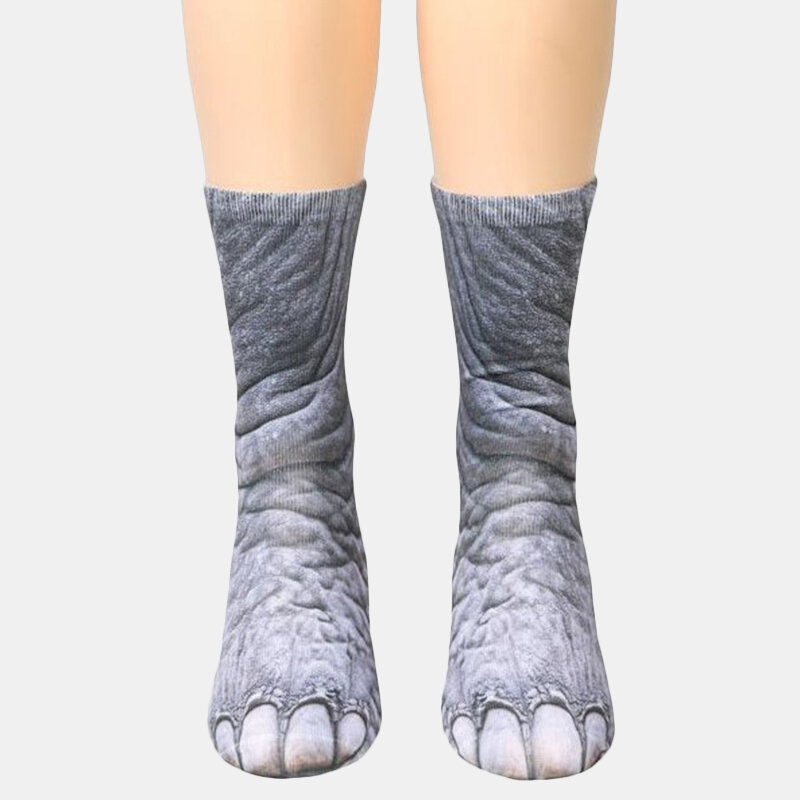
	Unisex Adult Animal Printed Socks Animal Tube Socks 3d Print Animal Foot Hoof Socks