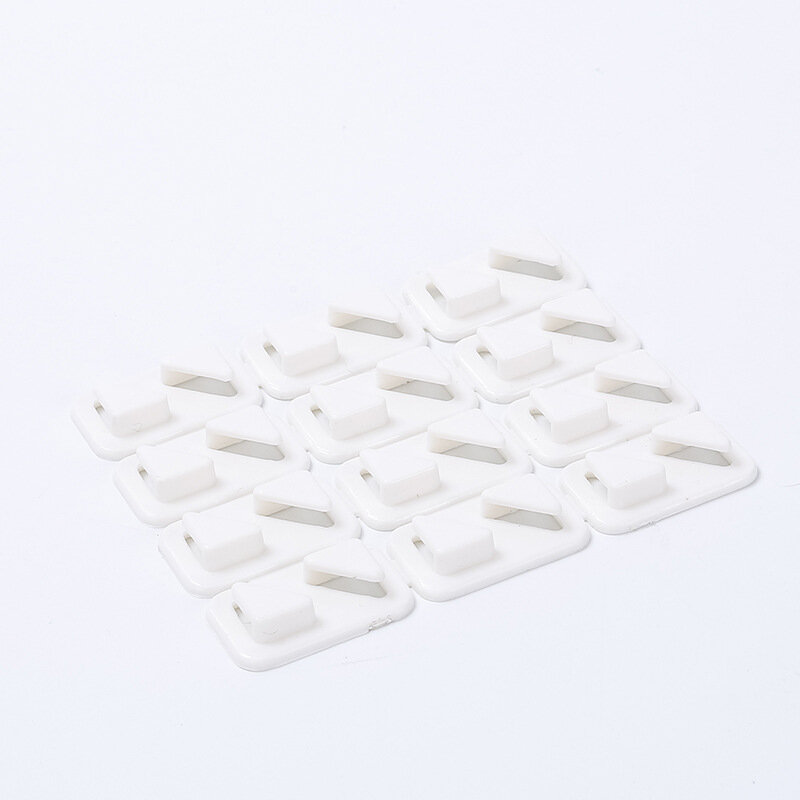 
	12 Pcs Desktop Wire Holder Paste Mini Cable Clip Power Cable Manager