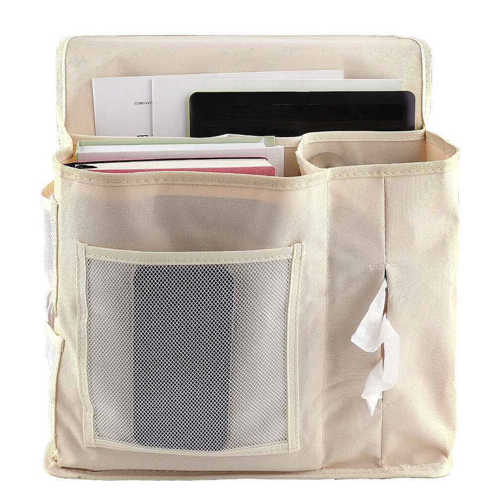 
	Oxford Cloth Sofa Hanging Bag Under Bed Storage Bag Remote Control Book Storage Box
