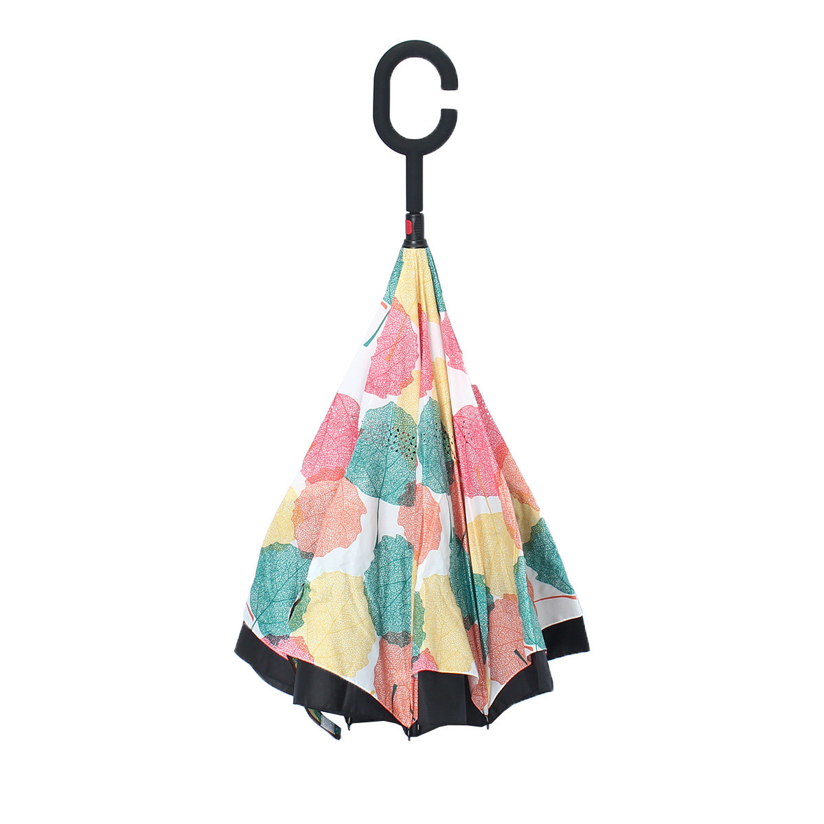 
	C shaped Multi Color Double Layer Inverted Reverse Umbrella