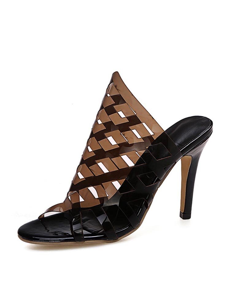 
	Large Size Women Fashion Casual Colorful Sequined Hollow Sandals Antiskid Soft Comfy High Heels