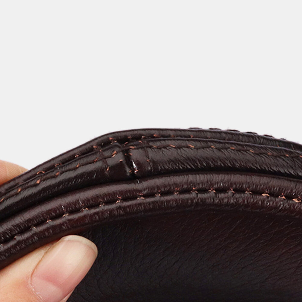 
	Men&rsquo;s Genuine Leather Top Layer Cowhide Hat Spring And Autumn Single Leather Thin Single Layer Forward Cap