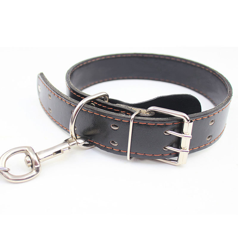 
	4 Colors Deluxe Leather Dog Lead Leash Pet Training Leather Leash for Medium Large Dog