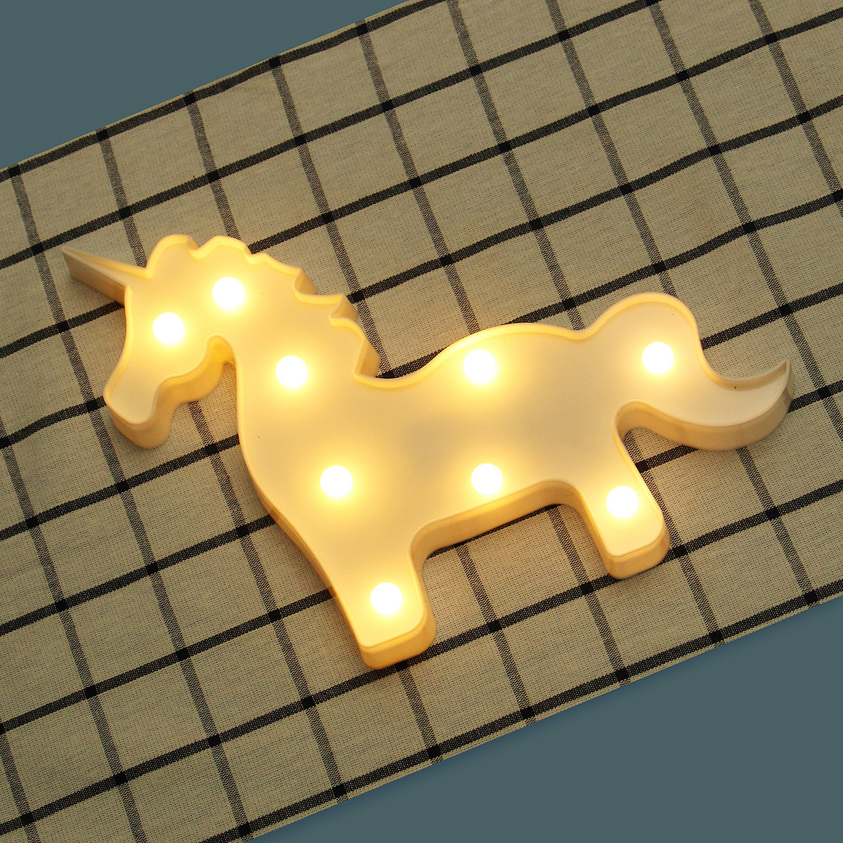 
	Unicorn LED Night Light Battery Lamp Baby Kids Bedroom Living Room Home Decor