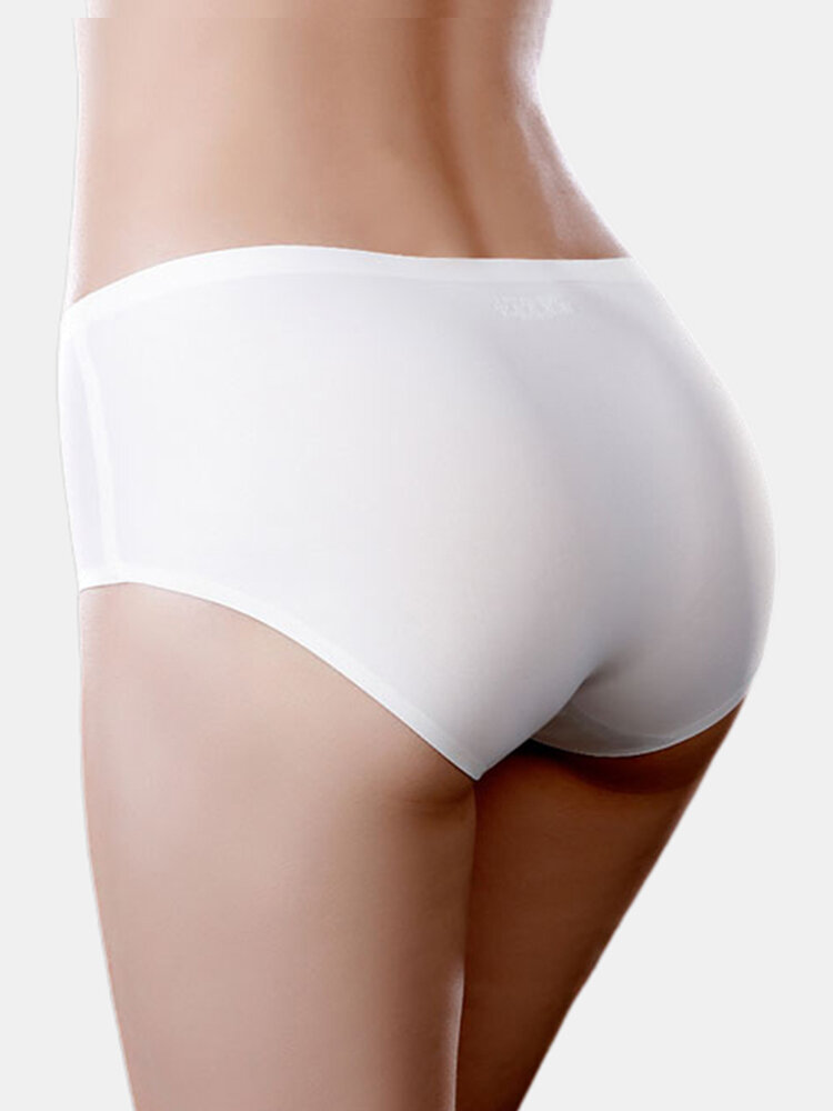 
	Cat Printed Seamless Mid Waisted Cotton Lining Soft Panties