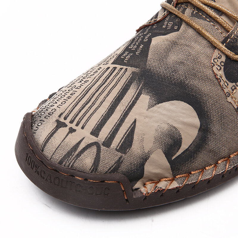 
	Men Handmade Stitching Warm Plush Lining Soft Sole Sock Ankle Boots