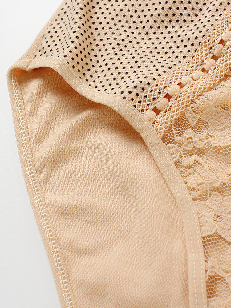 
	Plus Size Sexy See Through Lace High Waisted Panties