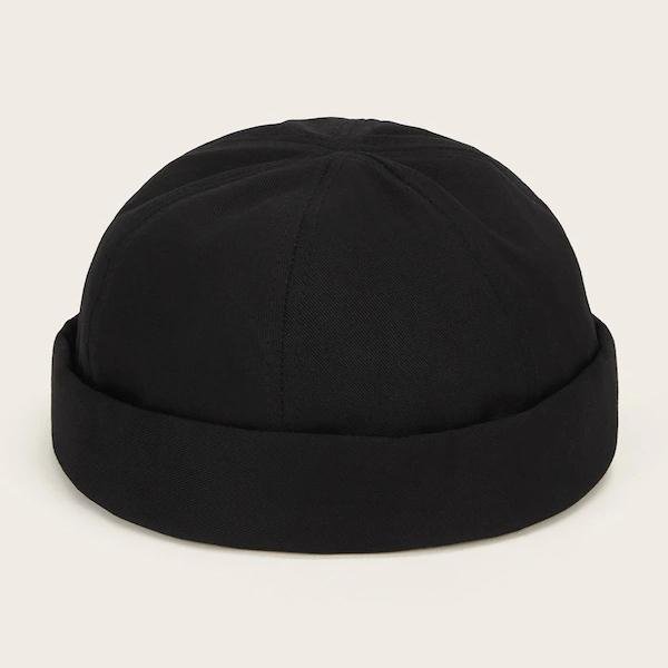 
	Skull Caps Hip Hop Hat Letters Embroidered Female Casual Brimless Hats