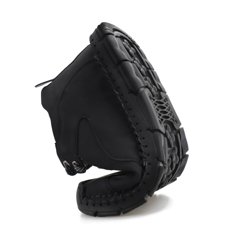 
	Men Hand Stitching Microfiber Leather Non Slip Ankle Boots