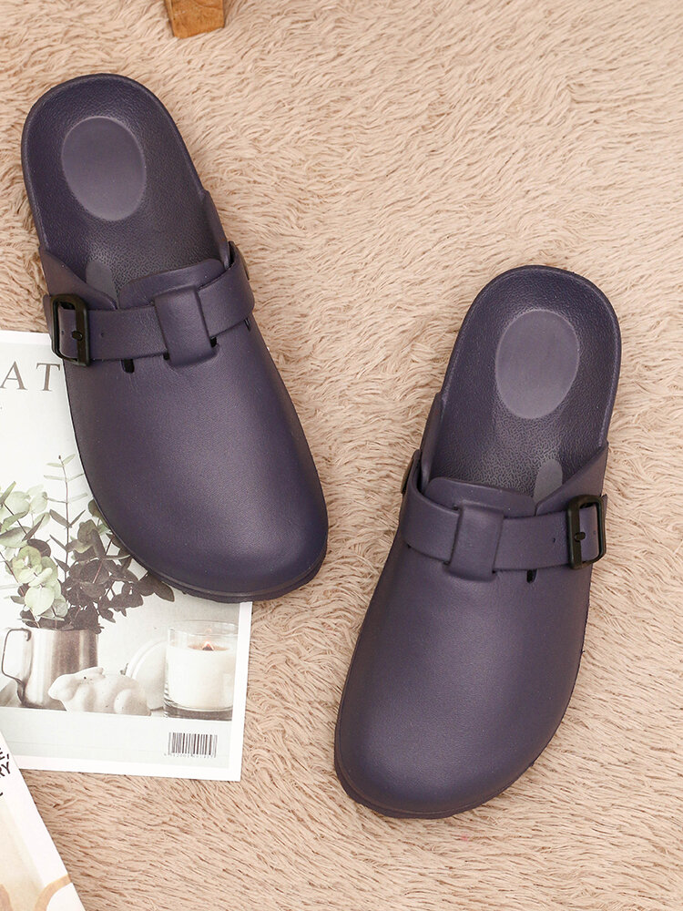 
	Women Lightweight Mules Slip On Waterproof Non Slip Backless Slippers