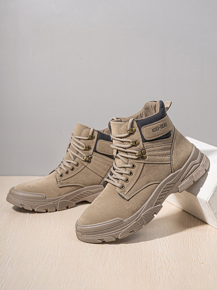 
	Men Synthetic Suede Non Slip Outdoor Casual Ankle Boots