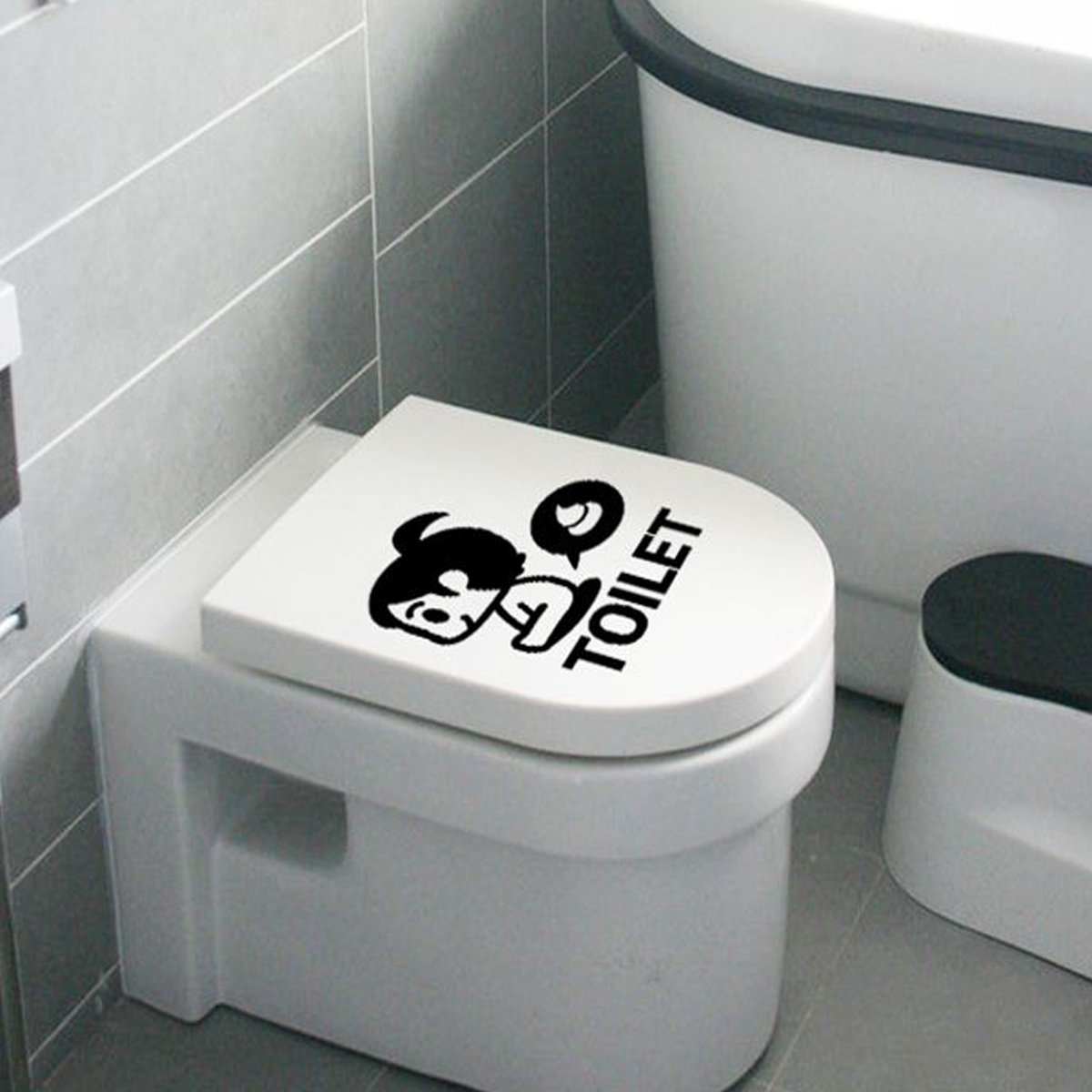 
	Creative PVC Wall Sticker Home Bathroom Decor Mural Art Removable Wall Decals