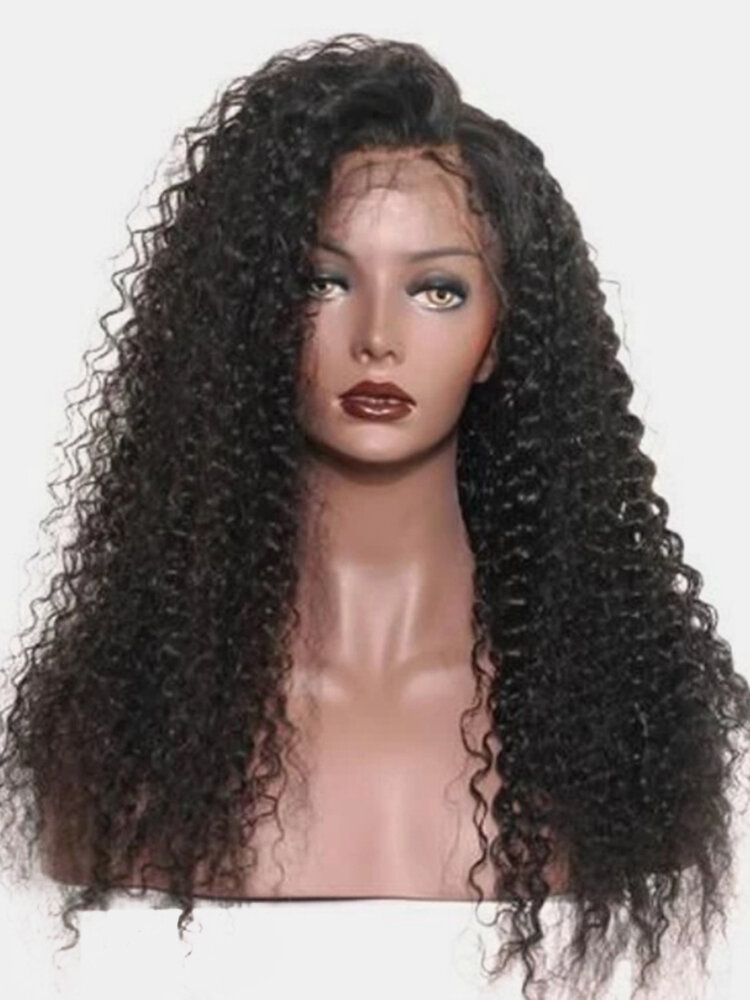 
	African Small Curly Explosive Head Black Long Curly Hair Matte Chemical Fiber Wig