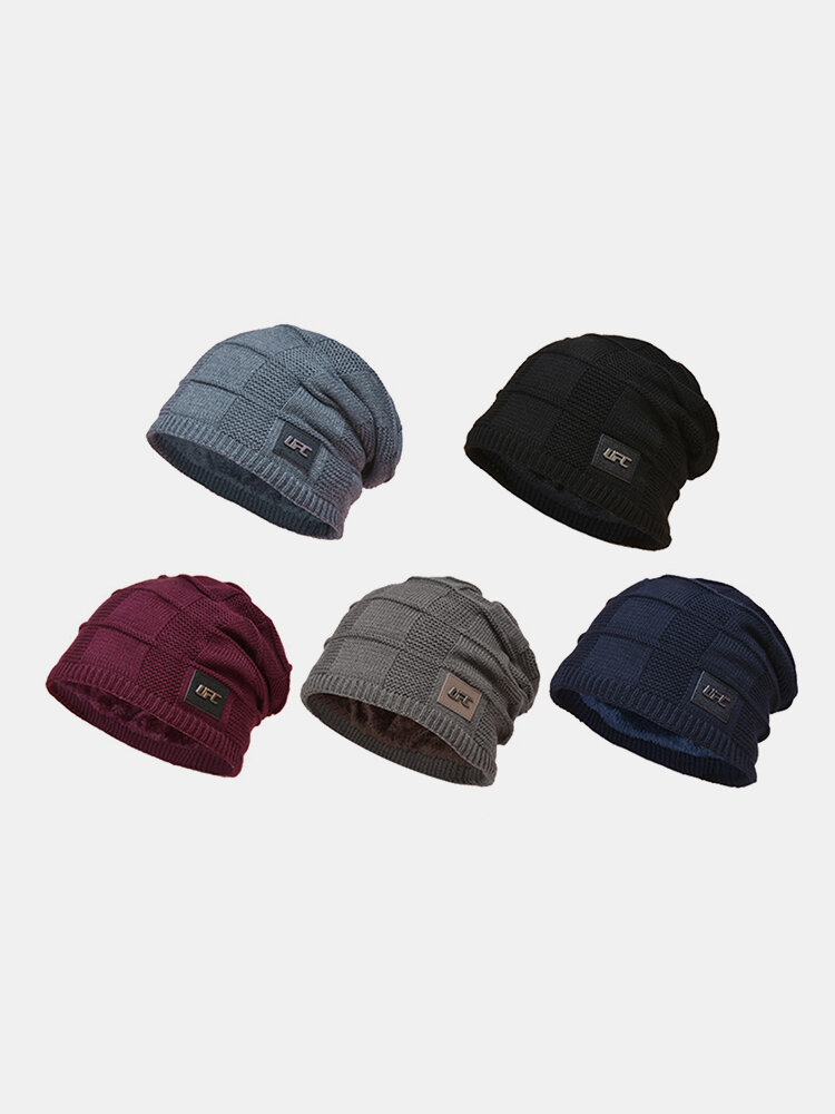 
	Men Wool Plus Thick Winter Keep Warm Windproof Knitted Hat