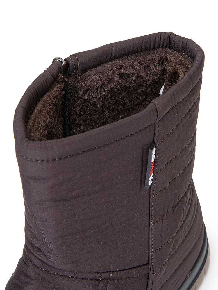 
	Plus Size Women&rsquo;s Comfy Waterproof Warm Cotton Side Zipper Snow Boots