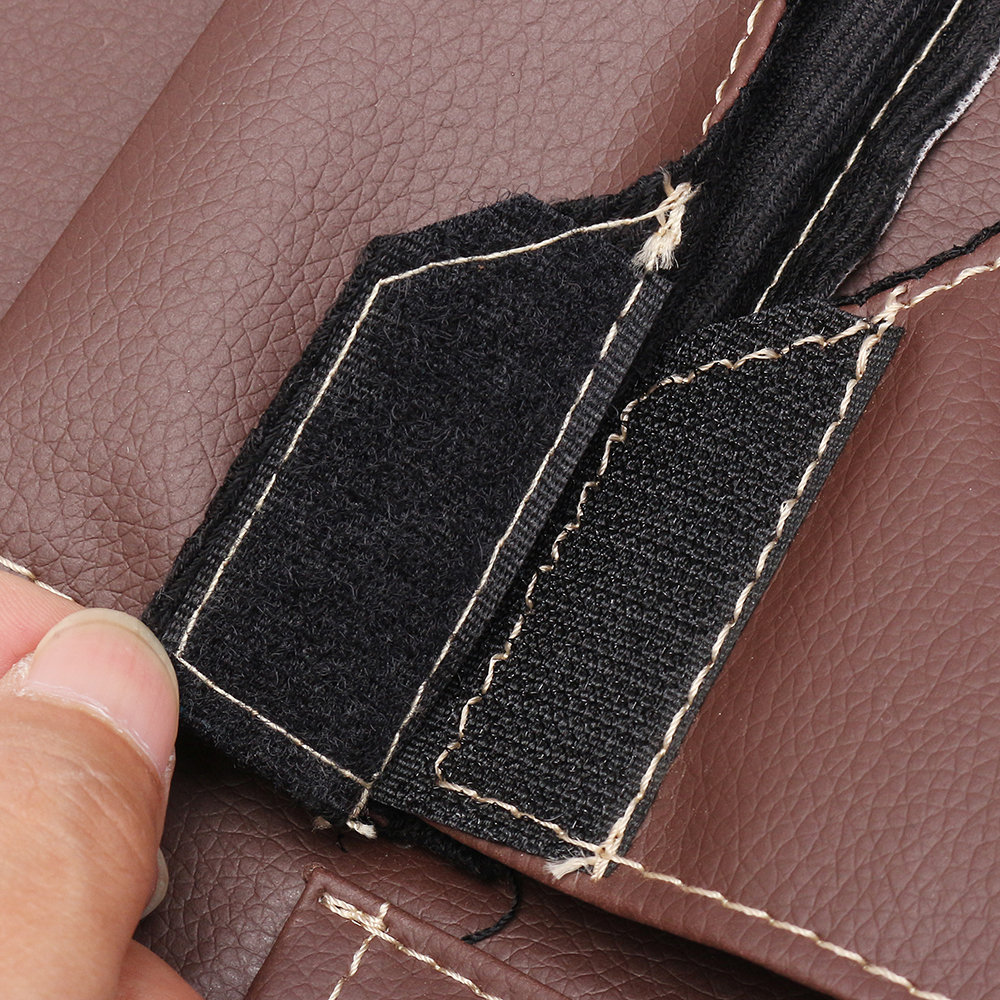 
	PU Leather Car Seat Back Storage Bag Waterproof Multi-functional Cup Holder Organizer