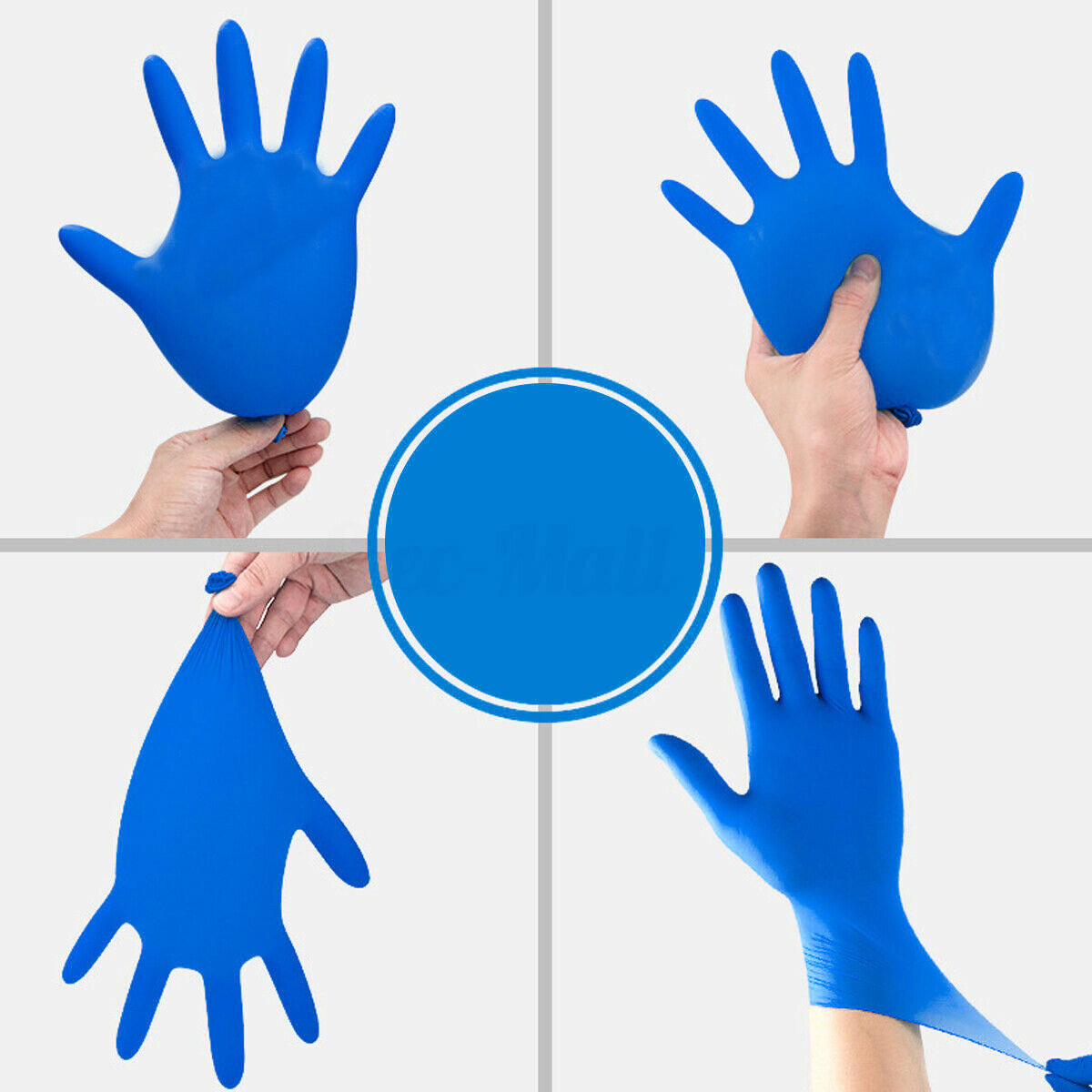 
	100 Pcs, Disposable, Powder Free, Latex Free, Non-Sterile, Rubber Gloves Dustproof