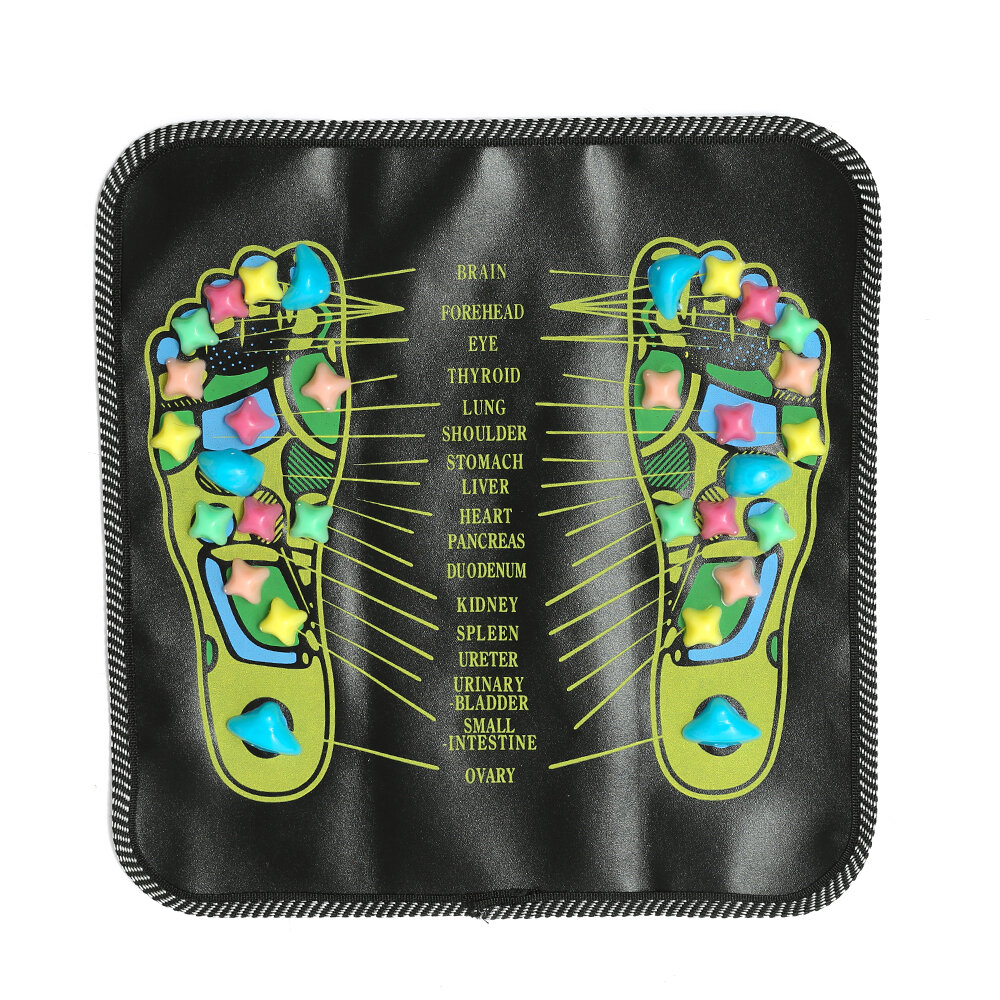 
	Reflexology Massage Mat Foot Acupressure Massage Pad Walk Stone Foot Leg Pain Relief Health Care