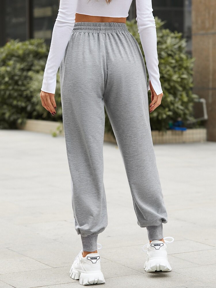 
	Galaxy Print Drawstring Waist Sport Jogger Pants with Pocket