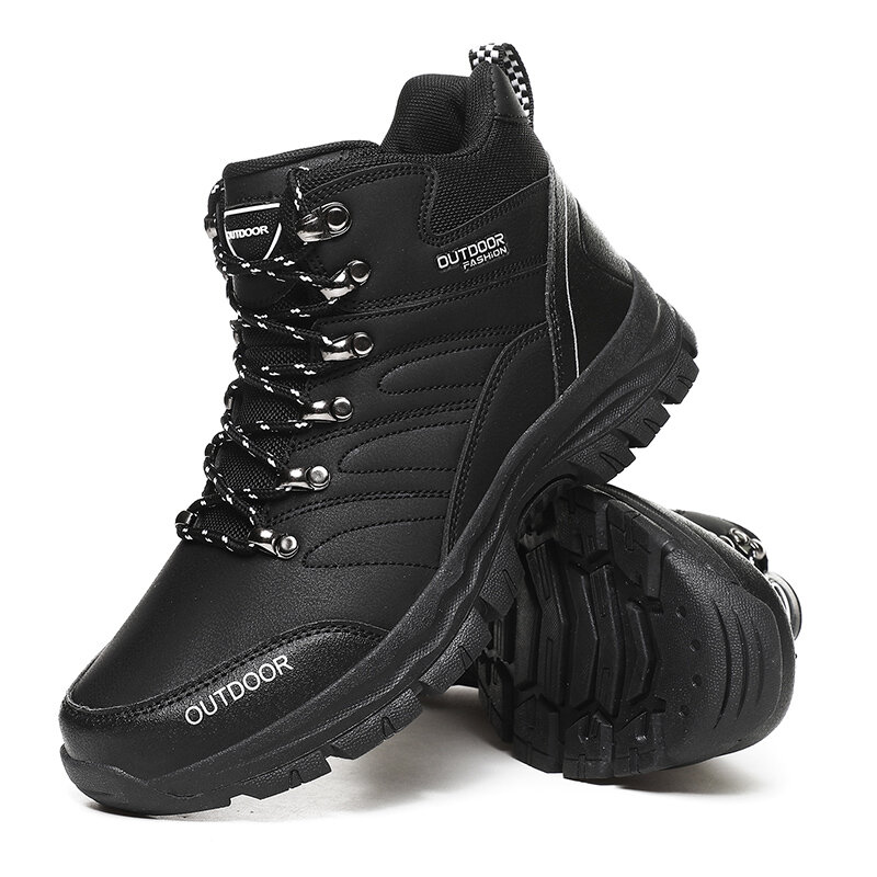 
	Men Comfy Anti-collision Toe Cap Slip Resistant Outdoor Sport Casual Hiking Boots