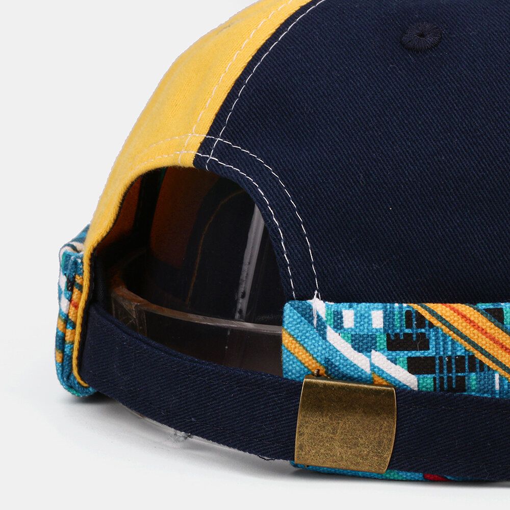 
	COLLROWN Women & Men Six-color Stitching Outdoor Leisure Hat Beanie Landlord Cap Skull Cap