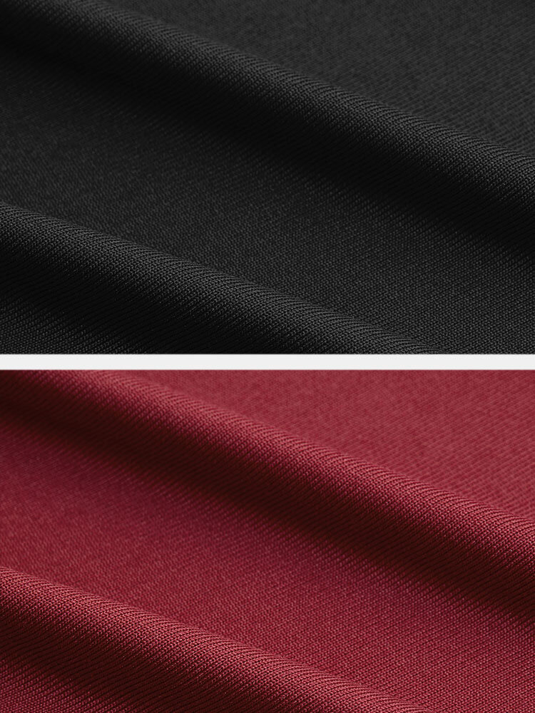 
	Solid Lace Stitch Cross Front Mini Long Sleeve Dress