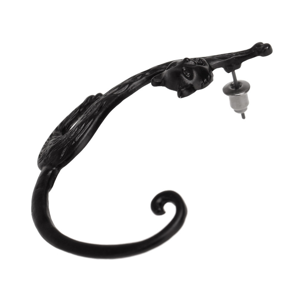 
	Trendy 1Pc Left Ear Stud Cuff Exaggerated Alloy Winding Stretching Sexy Cat Earrings for Women Girls