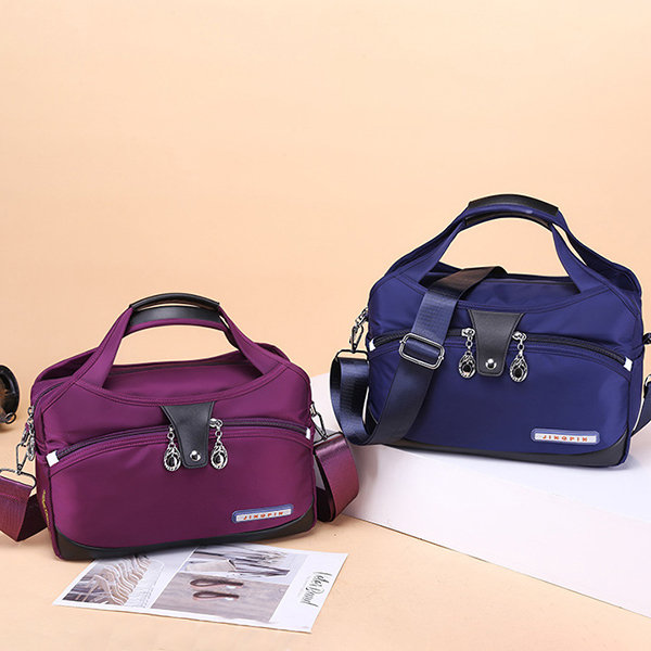
	Women Casual Solid Color Shoulder Bag Large Capacity Ofxord Messenger Bag