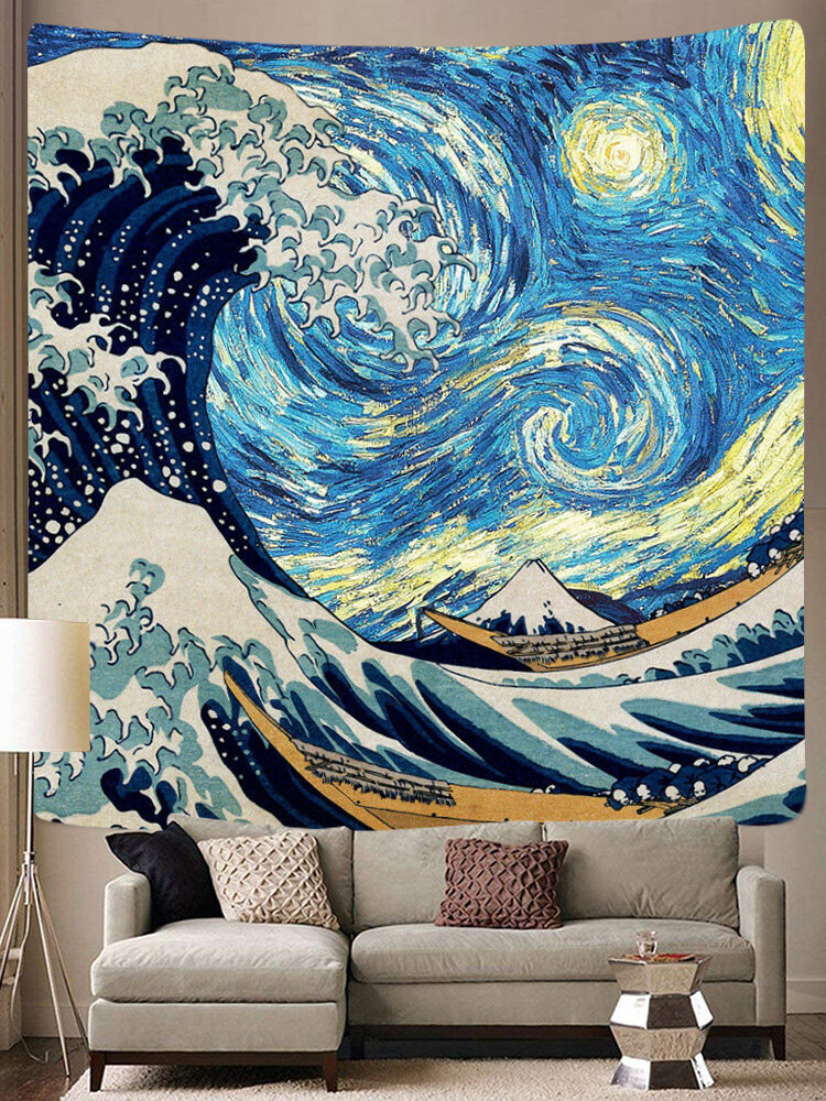 
	Impressionist Art Natural Landscape Pattern Tapestry Art Home Decoration Living Room Bedroom Decoration