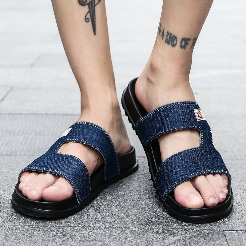 
	Men Open Toe Slip On Garden Beach Water Slide Sandals