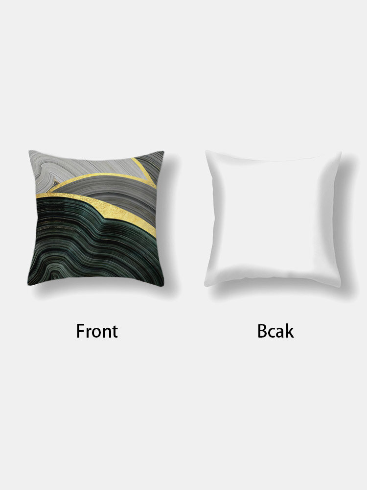 
	1PC Abstract Marble Stone Pattern Dacron Pillowcase Throw Pillow Cover Sofa Home Car Cushion Cover