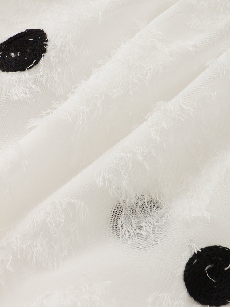 
	Dot Print Open Back Adjustable Strap Sleeveless Tank Top