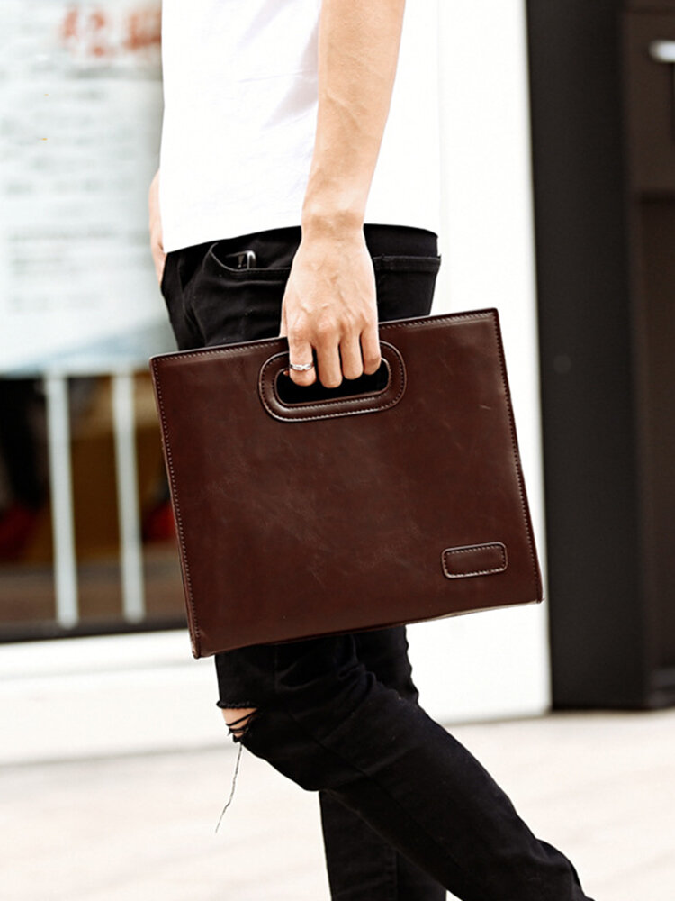 
	Men Business PU Leather Large Capacity Clutch Bag