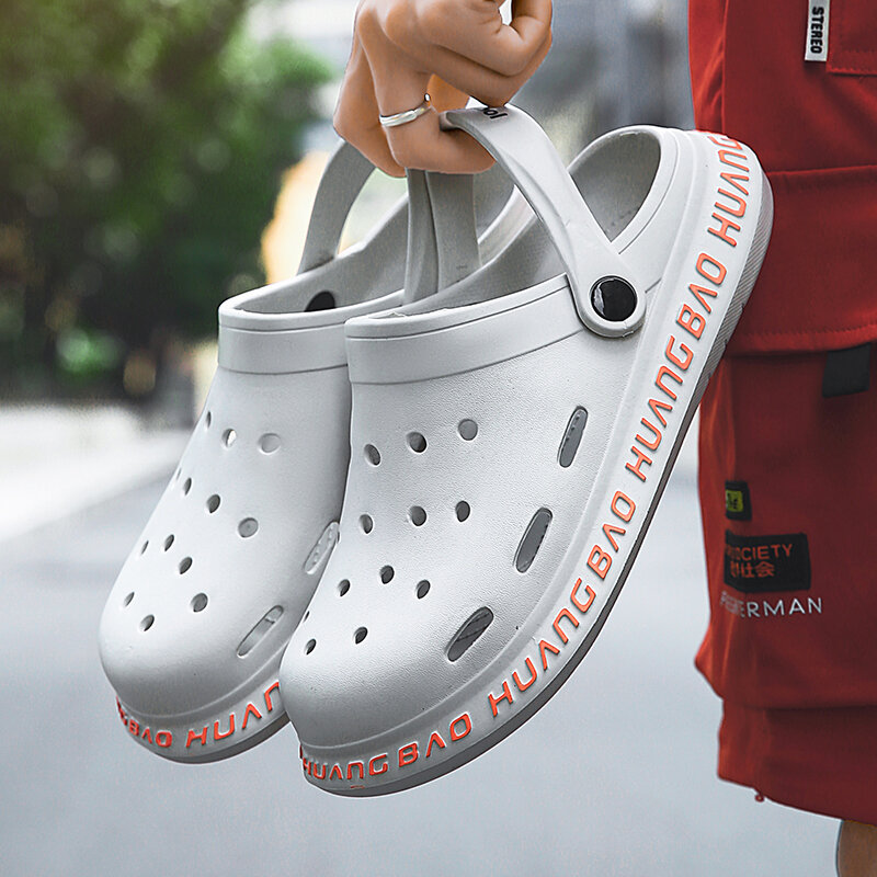 
	Men Comfy Closed Toe Hole Sandals Beach Water Clogs