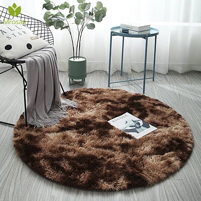 
	Nordic Tie-dye Gradient Carpet Round Hanging Basket Chair Yoga Mat Living Room Floor Mat