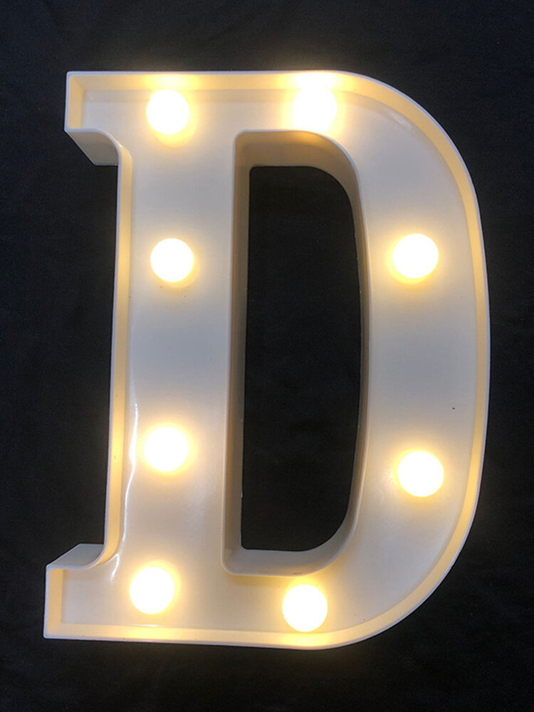 
	LED English Letter And Symbol Pattern Night Light Home Room Proposal Decor Creative Modeling Lights For Bedroom Birthday Party