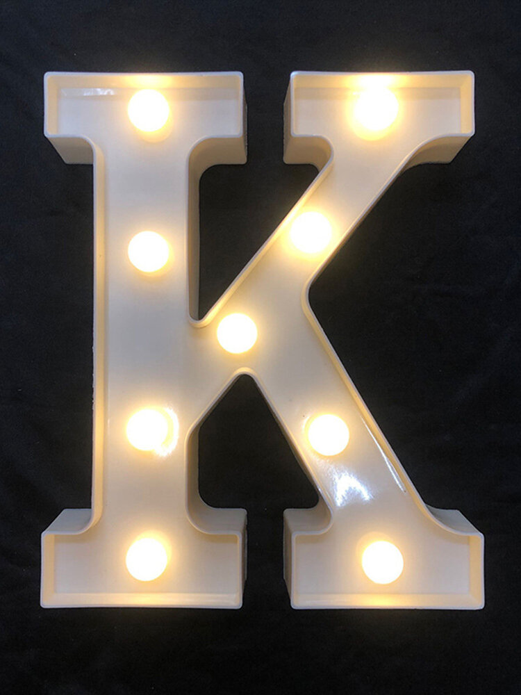 
	LED English Letter And Symbol Pattern Night Light Home Room Proposal Decor Creative Modeling Lights For Bedroom Birthday Party
