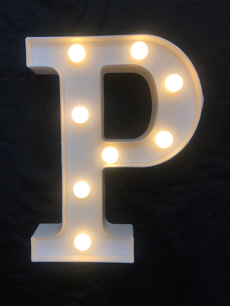 
	LED English Letter And Symbol Pattern Night Light Home Room Proposal Decor Creative Modeling Lights For Bedroom Birthday Party