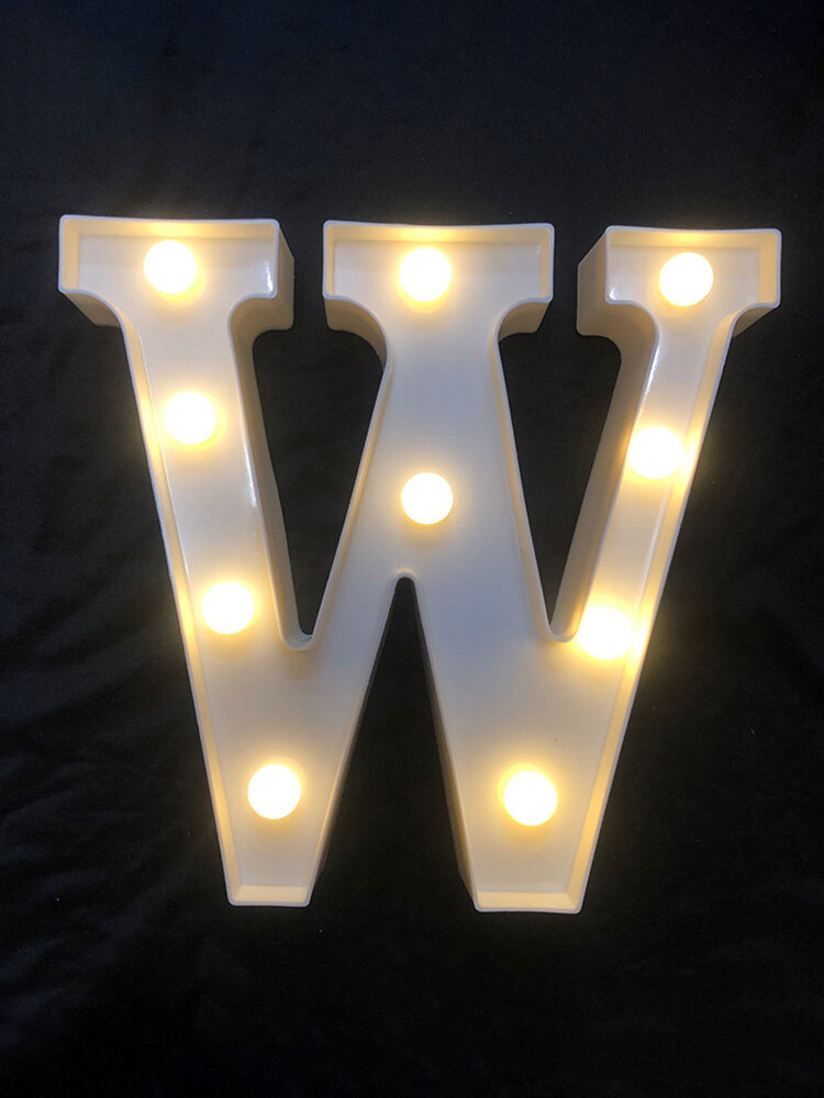 
	LED English Letter And Symbol Pattern Night Light Home Room Proposal Decor Creative Modeling Lights For Bedroom Birthday Party