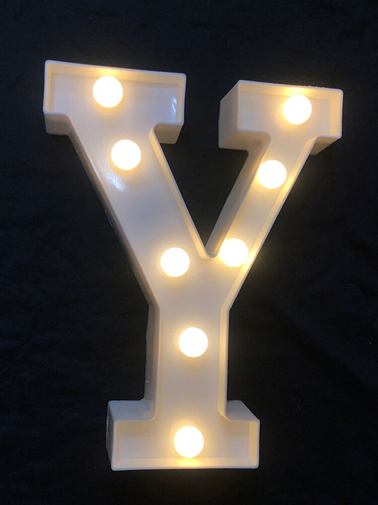 
	LED English Letter And Symbol Pattern Night Light Home Room Proposal Decor Creative Modeling Lights For Bedroom Birthday Party