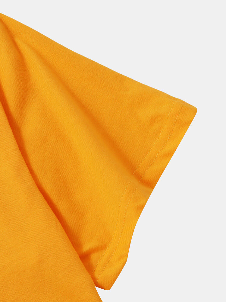 
	Mens Solid Color Basics Short Sleeve Drawstring Hooded T-Shirts