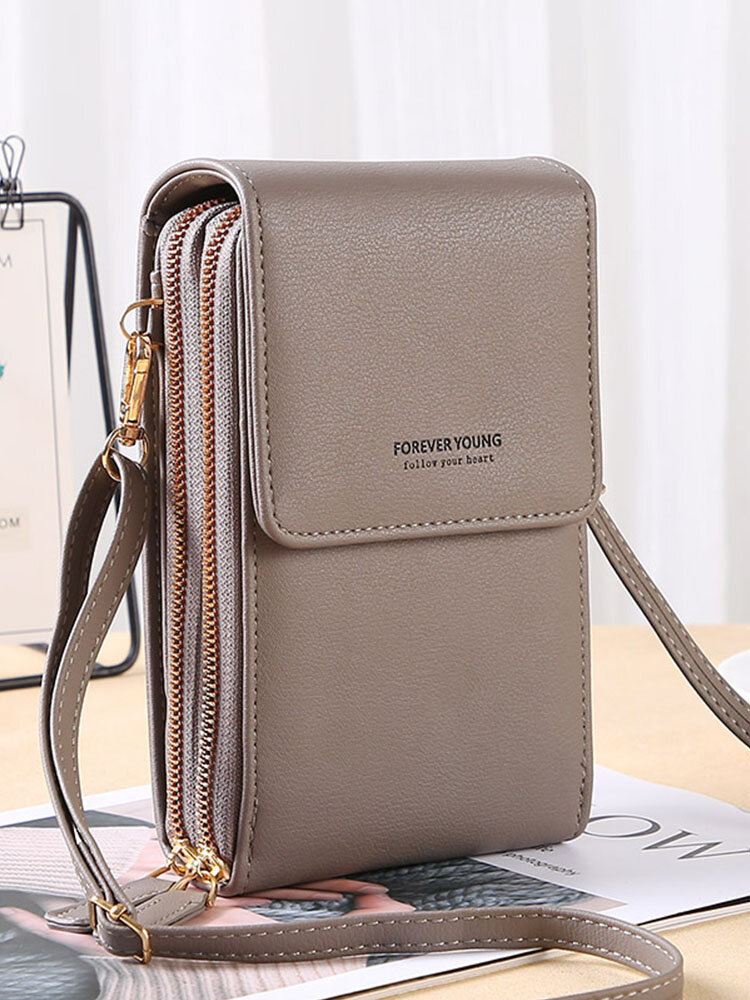 
	6.5 inch Touch Screen Bag RFID Clutch Bag Card Bag Large Capacity Multi-Pocket Crossbody Phone Bag