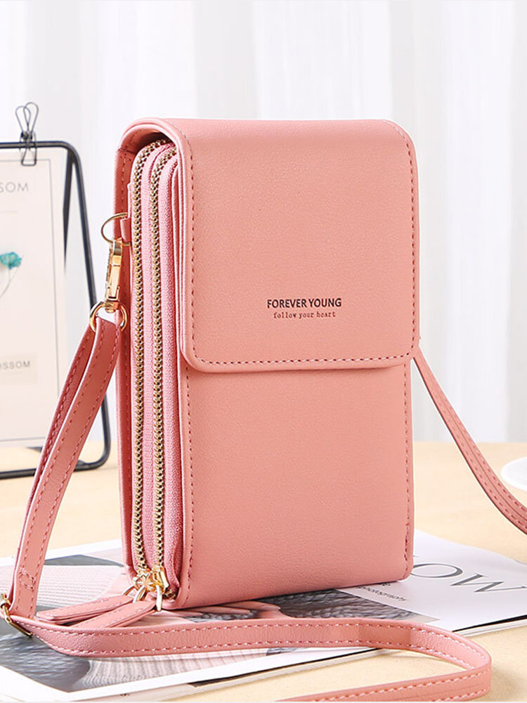 
	6.5 inch Touch Screen Bag RFID Clutch Bag Card Bag Large Capacity Multi-Pocket Crossbody Phone Bag