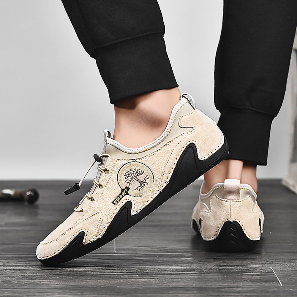 
	Menico Men’s Handmade Leather Shoes Soft Driving Loafers Shoes